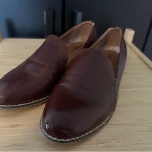 Indigo Brown Leather Loafers